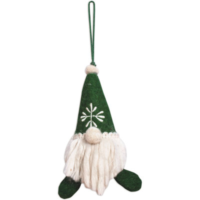 Red Gnome Ornament - Set of 2