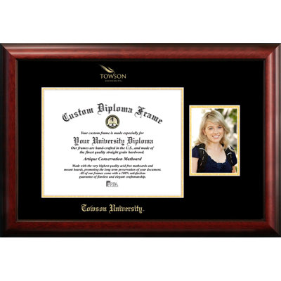 Towson University Embossed Diploma Picture Frame