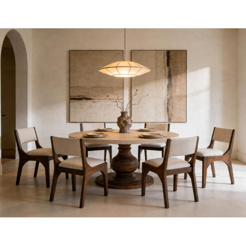 Table ronde à piédestal Lumiere