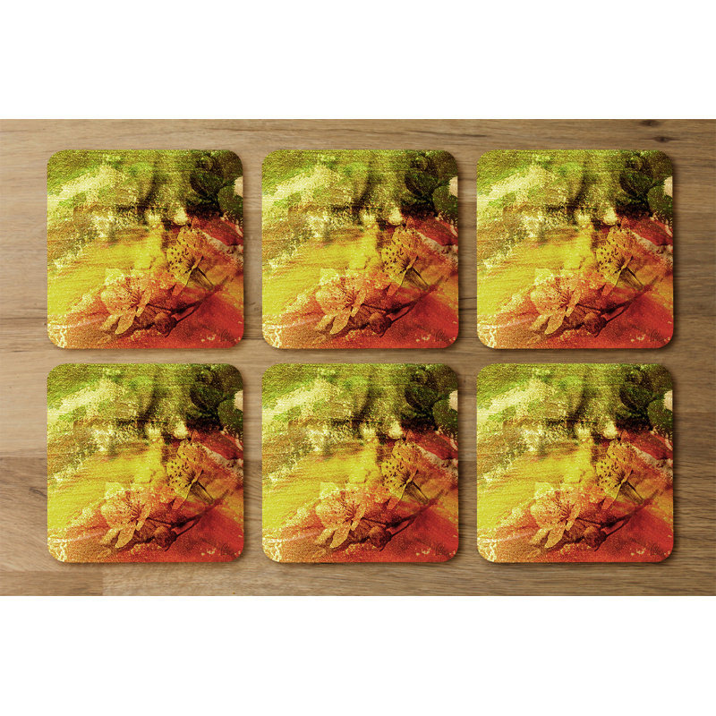 Square 6 Piece Coaster Set