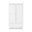 Snowdon 4 in 1 3 Piece Furniture Set and Premium Sprung Mattress - White-104808028