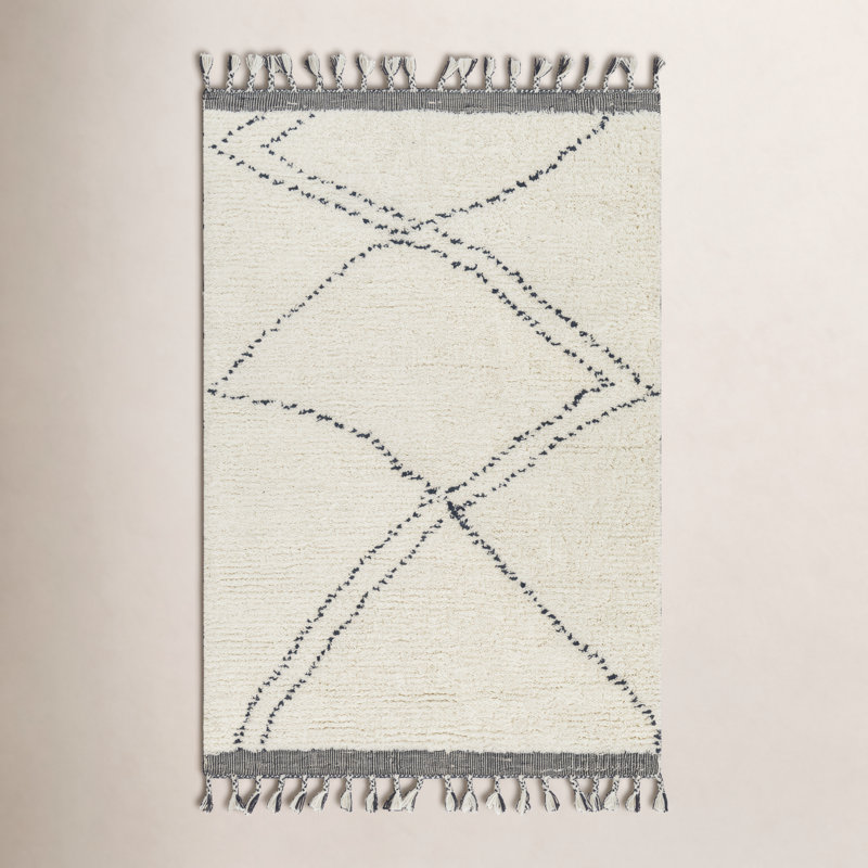 Meti Wool Washable Geometric Indoor Rug, Rectangle 9' x 12'