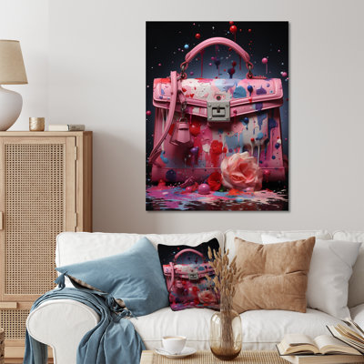 " Fashion Pink Bag Popart "
