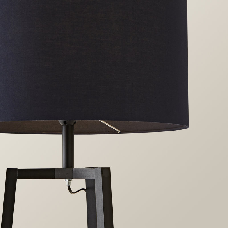 Aidrian 155cm Tripod Floor Lamp, Black, Yes, Navy