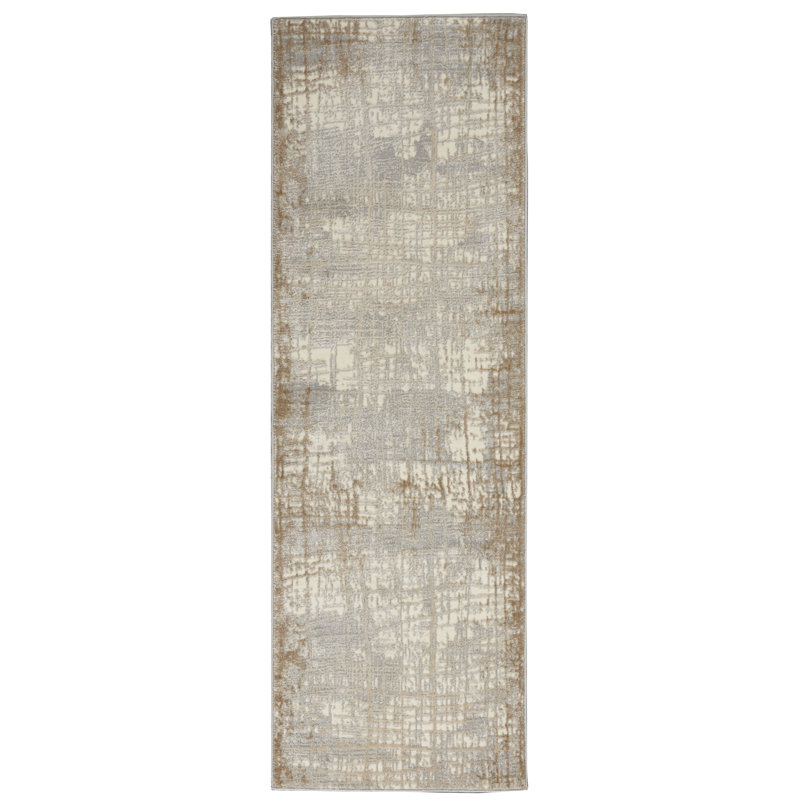 Rush Abstract Area Rug, Runner 69cm x 221cm