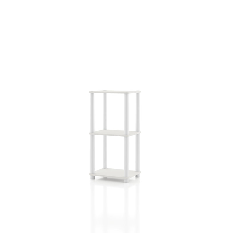 Étagère de rangement étroite Terzenbach, Blanc, (3 tablettes) H 30,11 po x l 14,86 po x P 11,81 po