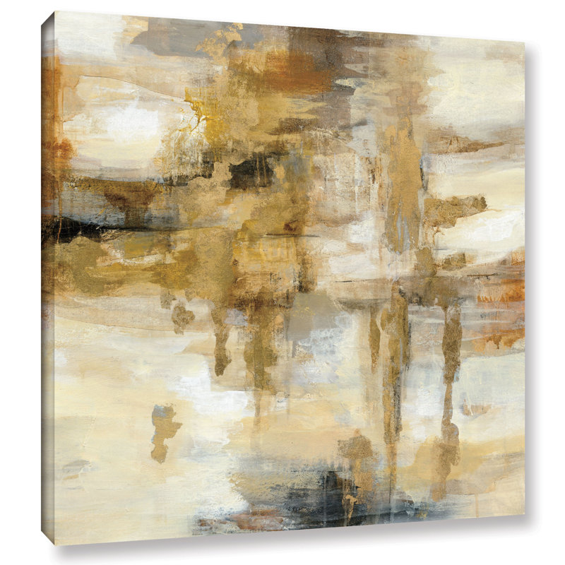 «On the Bridg» par Silvia Vassileva, reproduction sur toile, H 14 po x l 14 po x P 2 po, Cadre flottant en noyer