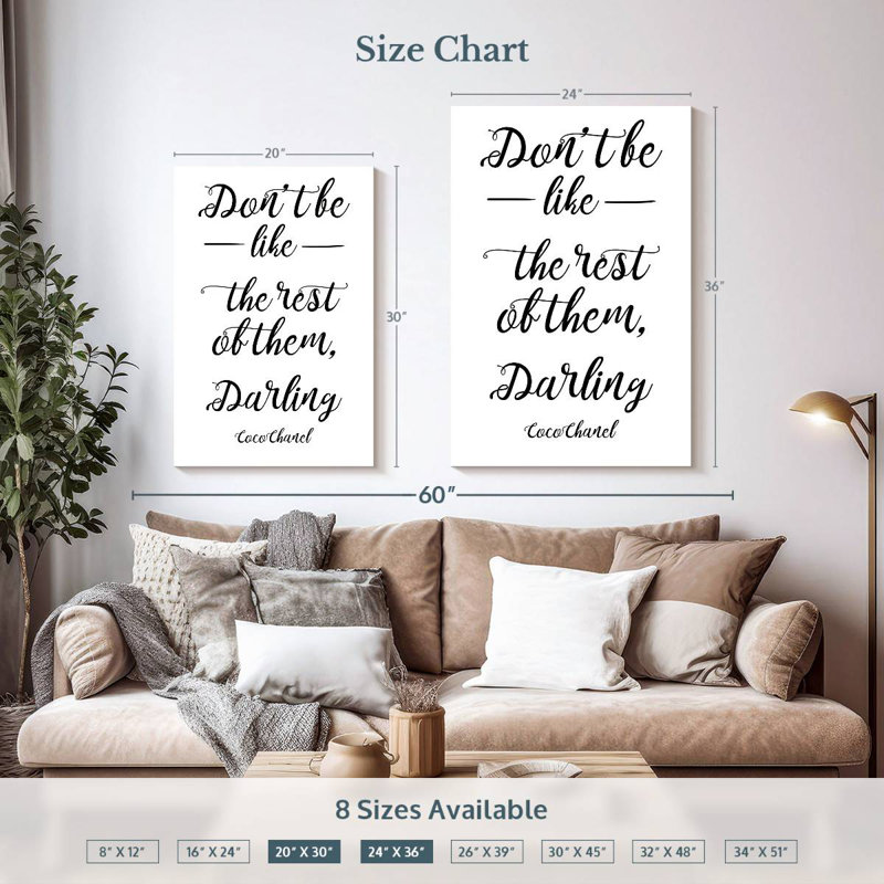 Tergel Don't Be Like The Rest, 36" H x 24" W