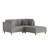 Seemab 80.4" W Corduroy 3-Piece Upholstered Modular Sectional-300411961