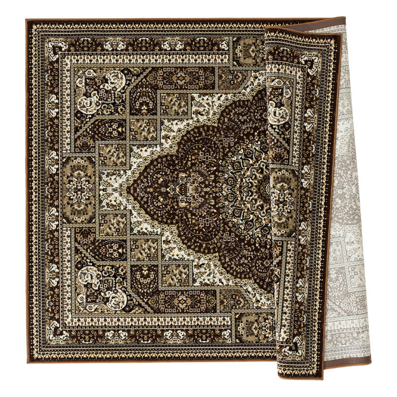 Tapis oriental brun Ellowyn, Rectangle 8 pi 1 po x 10 pi 5 po