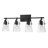Foster Four-Light Bath Vanity w/ Clear Glass Shades