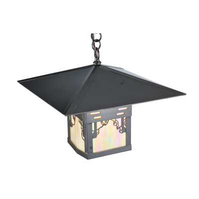 Luminaire suspendu rectangulaire 1 lumières lanterne