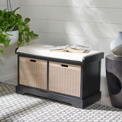 Haugen Drawers Storage Bench by Breakwater Bay