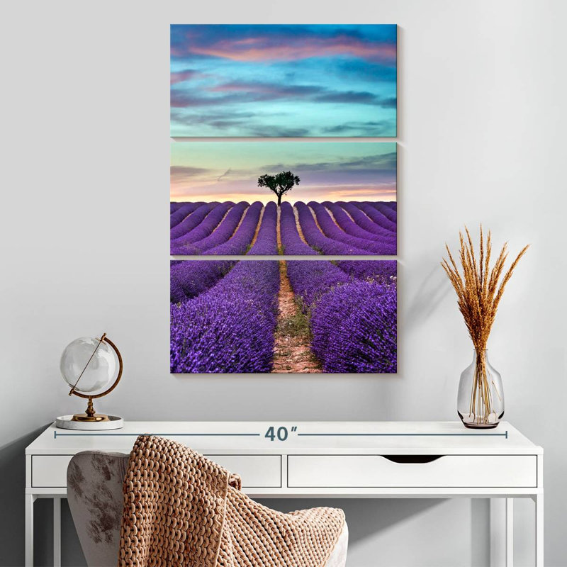 Harnek Lavender In Summer, 38" H x 24" W