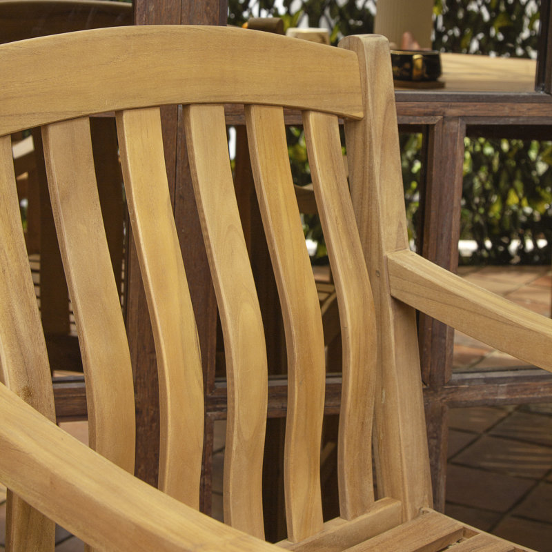Caterina Summerton Teak Outdoor Dining Chair (Set of 2)
