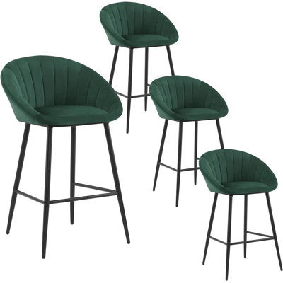 Sydnie Upholstered Velvet Bar Stool