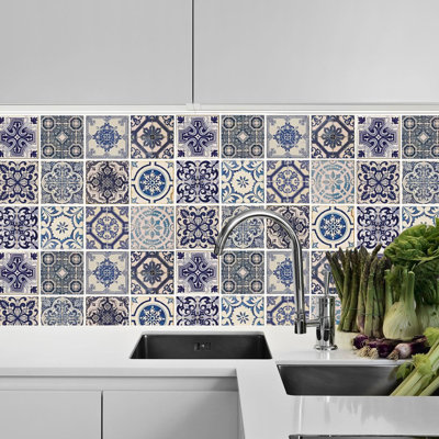 38.1 cm. W x 38.1 cm. L Peel and Stick Mosaic Tile