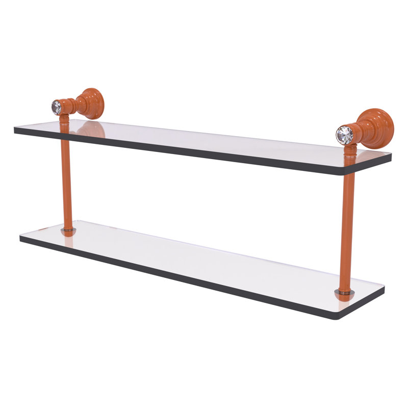 Tablette flottante 2 pièces Carolina, H 9,2 po x l 22 po x P 5,6 po, Étincelle d'automne