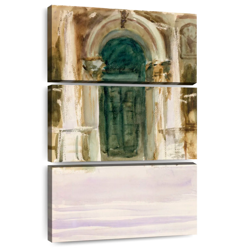 Lilie porte verte Santa Maria Della Salute 1904, H 57 po x l 36 po