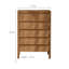 Commode d'appoint en bois massif avec rangement pour chambre à coucher