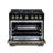 Ambassador 36" Gas range in Black