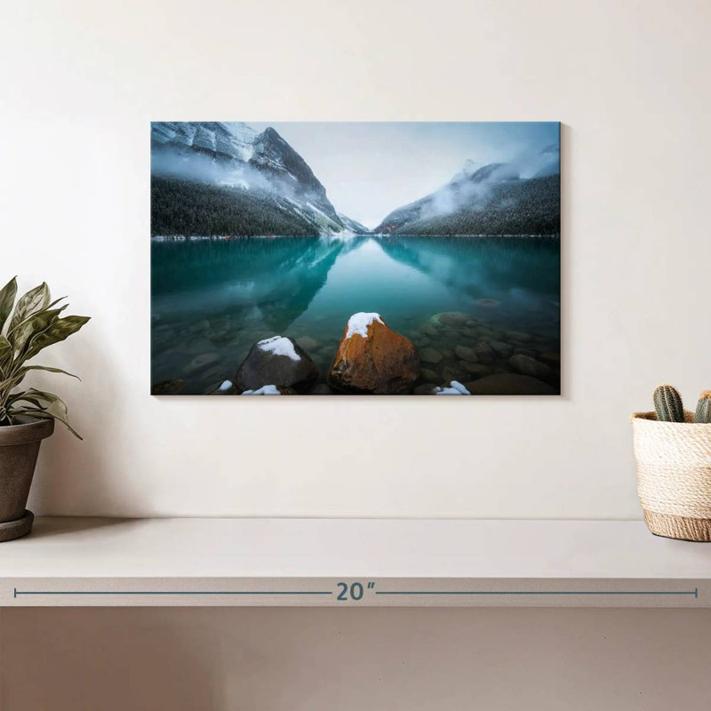 Alvord Foggy Lake Louise, H 8 po x l 12 po