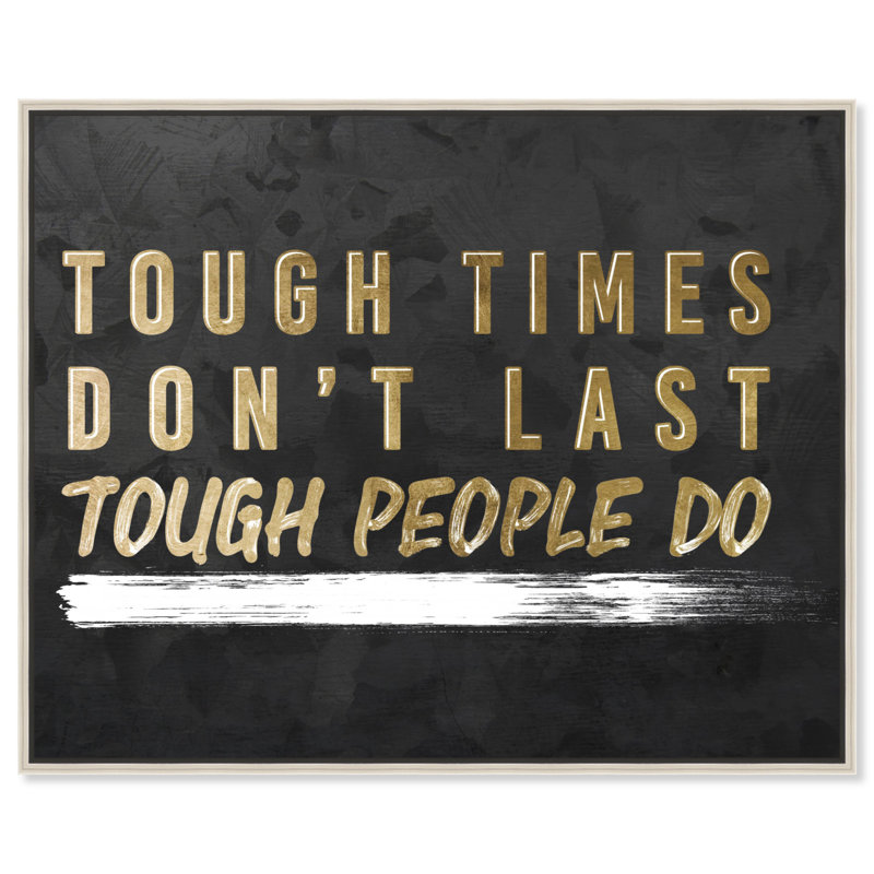 Impression sur toile «Tough People» par Notoriart, Cadre argenté, H 25 po x l 31 po