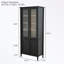 Armoire haute avec portes doubles en verre