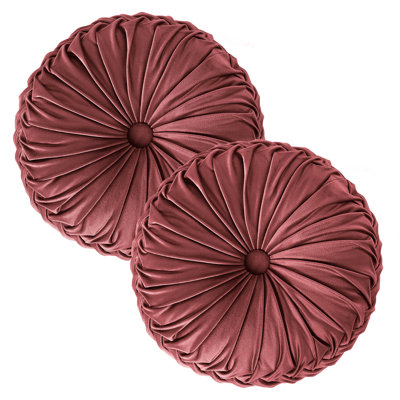 Velvet Round Throw Pillow