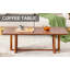 Table basse rectangulaire en bois massif