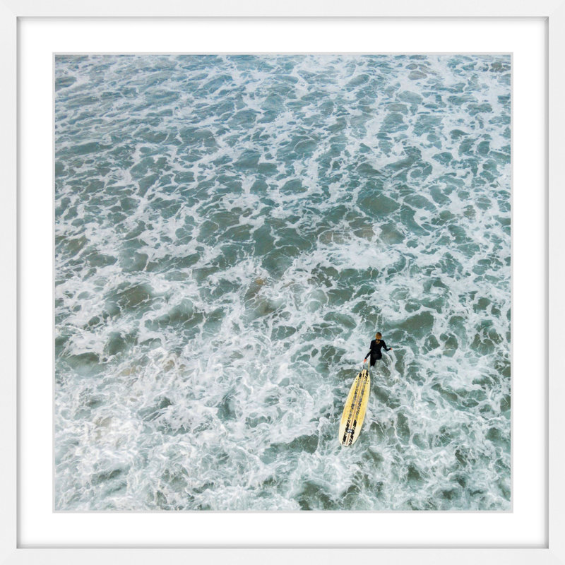 " Choppy Waters " by Karolis Janulis, 32" H x 32" W, White Floater Frame