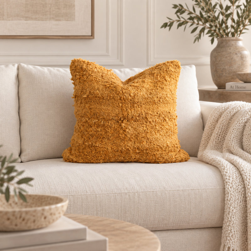 Housse de coussin décorative en coton tissé à la main, style indien