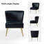 Chaise d'appoint en velours l 26 po Clive-1734968863