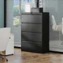 4-Drawer Lateral File Cabinet with Lock – Tall Heavy-Duty Metal Filing Cabinet for Home Office, Wide Storage for Letter/Legal/A4/F4 Files, Quiet Full-Extension Slides, Anti-Tip Safety, Eco-Friendly Steel Build