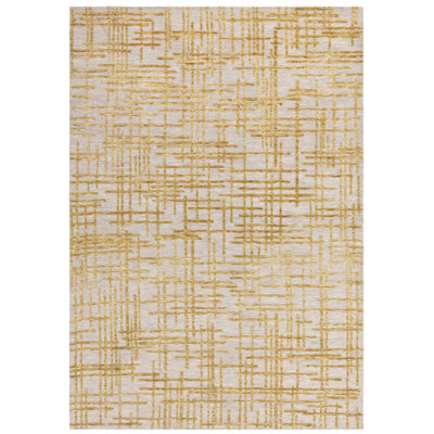 Clemones Draft Gold Area Rug