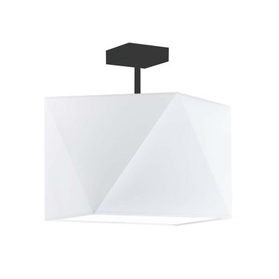 Demarian Fabric Semi Flush Mount