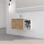 Meuble-lavabo à fermeture en douceur 36 po avec lavabo, petites tablettes de rangement, armoire combinée 24 po et 12 po (KD-Packing)