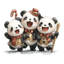 Joli édredon Panda Trio-125272860