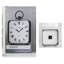 Horloge en métal de style industriel