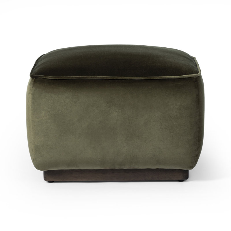 Sinclair Ottoman, Surrey Olive Cotton Blend