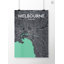 Melbourne City Map - No Frame Print-1288844465