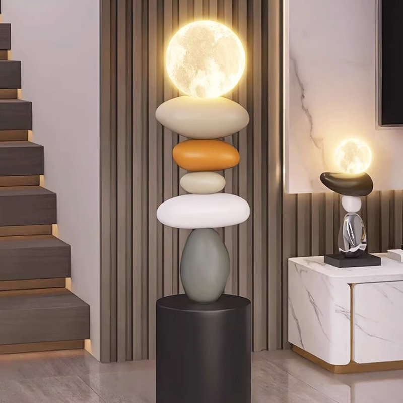 Objet décoratif moderne en résine, H 29,53 po x l 7,87 po x P 7,87 po