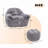 Faux Fur Bean Bag Chair With Ottoman-116702504