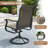 6-Person Rectangular Patio Dining Set With 360° Swivel PVC-Coated Polyester Chairs-871074191