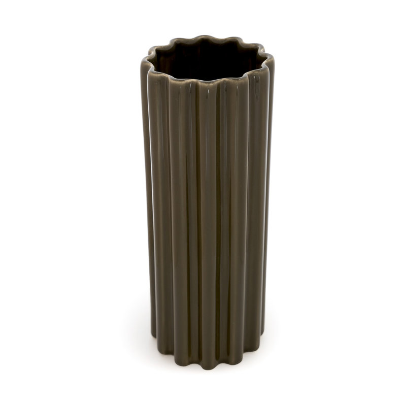 Handcrafted Ceramic Table Vase, Green