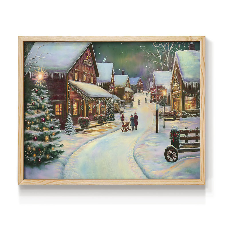 «Chirstmas Art» - CDL XXXV - Reproduction encadrée - Restickable, H 11 po x l 14 po, Naturel