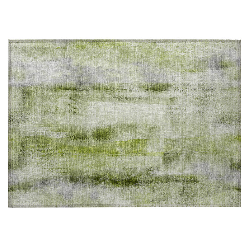 Tapis intérieur antidérapant 2 pi x 3 pi sauge