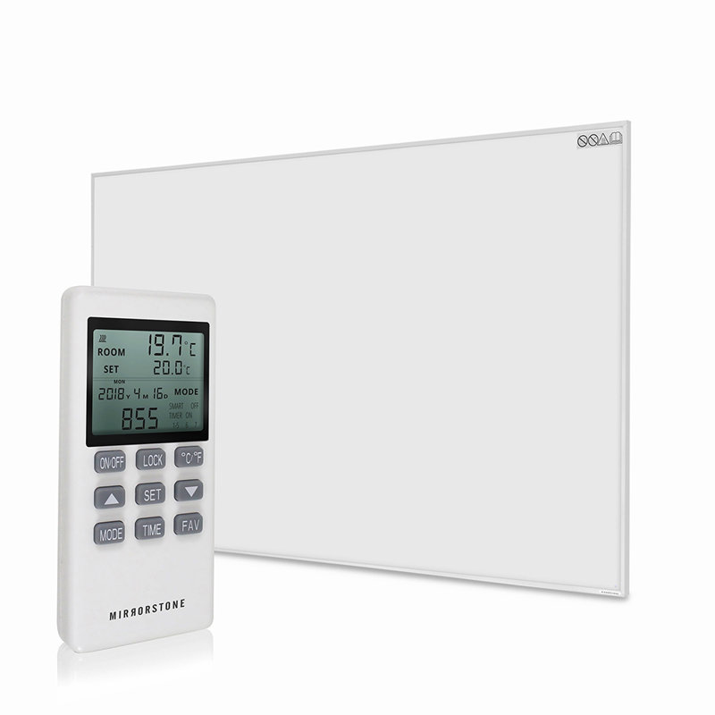 NXT Gen Infrared Heating Panels Remote Controlled + Thermostat (350W-1200W Options), 470 x 313mm, White