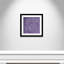 Eada «Vibrant Purple Square I», reproduction encadrée