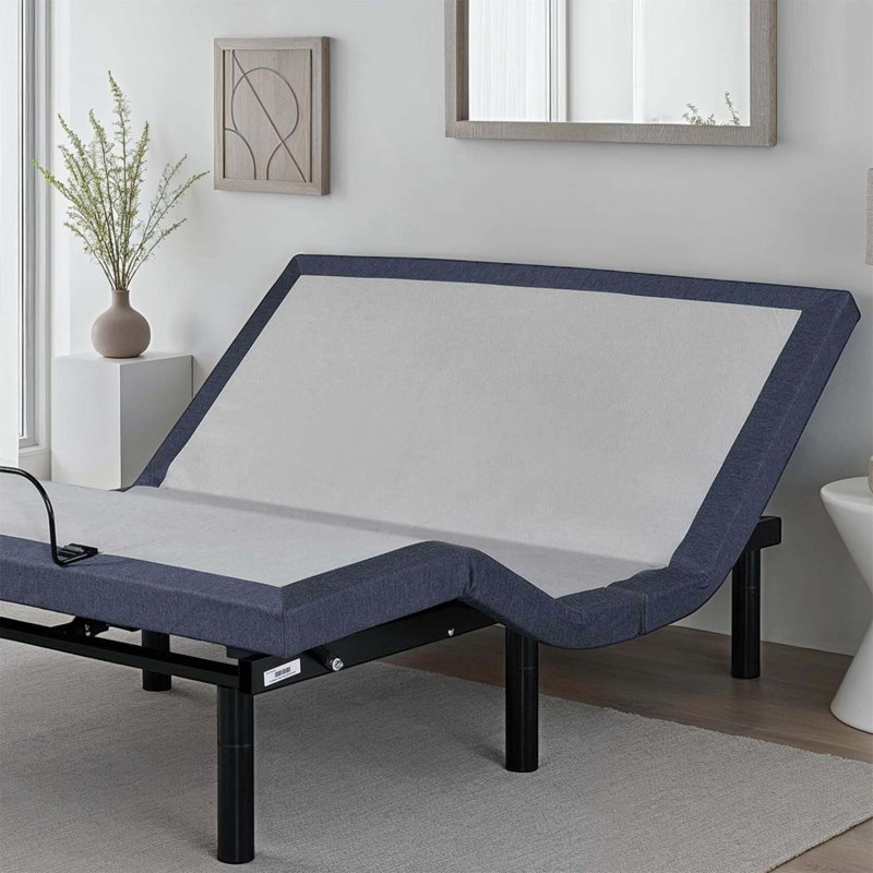 Twin Adjustable Bed Base With Massage And Head And Foot Position Adjustments, Twin